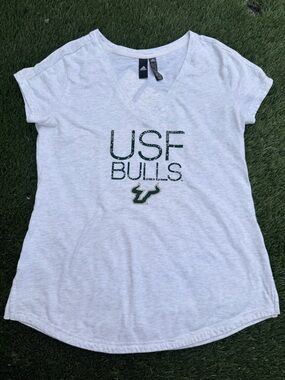 adidas NCAA University of South Florida Bulls Tee Shirt Top